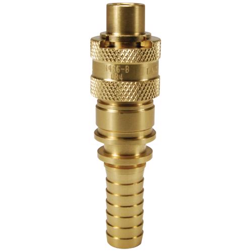 N4S6-B Brass Dix-Lock™ N-Series Bowes Interchange Hose Barb Plug